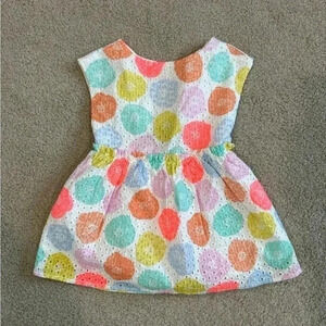 Cat & jack polkadot dress size 12M